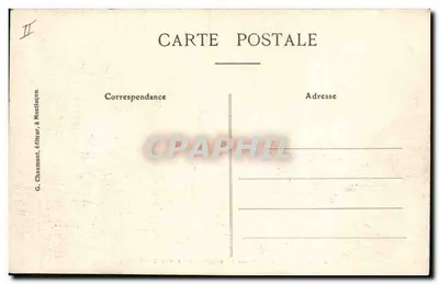 Montluçon — Caixa de Economia e Avenida Jules Ferry — Verso