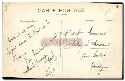 Montdidier — A Caixa de Economia — Photothèque Baudinière, Paris — Verso