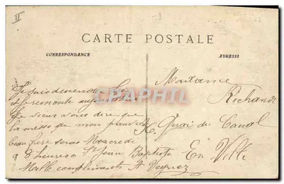 Marseille — La Caisse d'Epargne — P. Ruat, uitgever, Marseille — Achterkant