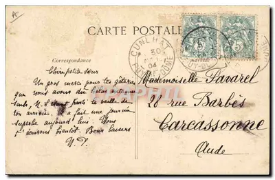 L'Auvergne Pittoresque – Paysanne Auvergnate — Collection V. D. C. Edit. — Verso
