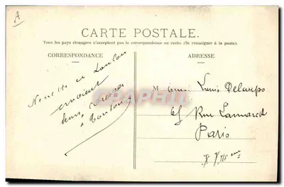 L'Hirondelle, Parijs — Types Auvergnats n°40 — Uitgever L'Hirondelle, Parijs — Achterkant