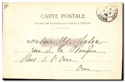 Mulher antiga da Auvergne — tricotando — fotógrafo Bouge-Hal, Clermont-Ferrand, n°200 — Verso