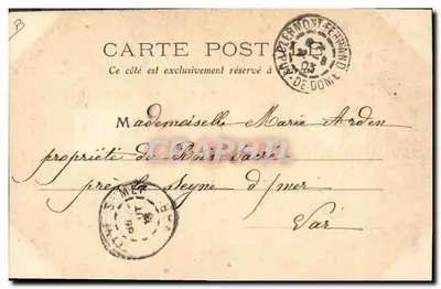 Gelukkige paren — L'Auvergne — S. George, n°305 — Achterkant