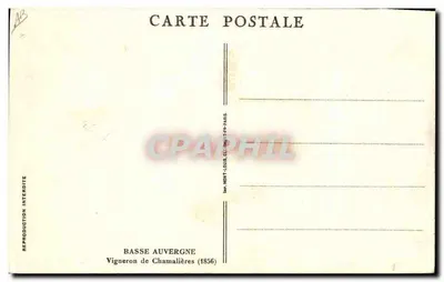 Vigneron de Chamalières — Basse Auvergne (1856) — Basse Auvergne, Paris — Verso