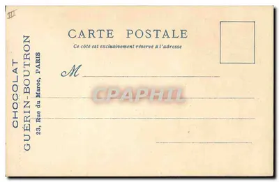 O Velho Paris — Exposição Universal de 1900 — Chocolate Guérin-Boutron — Verso