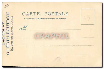 Alt-Paris — Weltausstellung 1900 — Chocolat Guérin-Boutron — Rückseite