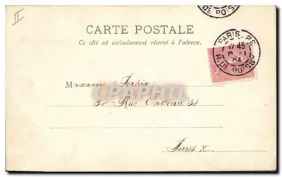 Kot przed lustrem — Courrier Paris IV — Wydawca Courrier Paris — Rewers
