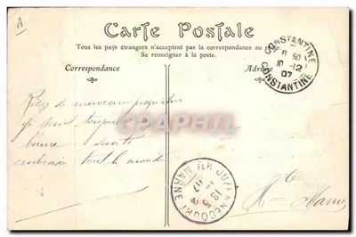 Tirailleurs Algériens, la Gardé — éditeur N.D. Pinot, n° 174 — Verso