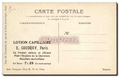 Tiralleurzy algeriańscy – La Halte — Daniellot, Paryż, 1915 — Rewers