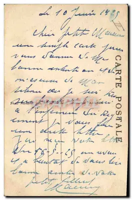Casablanca — Saludo a la bandera por el Residente general Lyautey — Foto Flandria, n° 49-D — Reverso