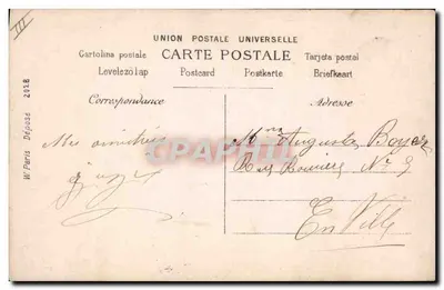 Galette Rochechouart — retrato de mulher com vestido rosa — Walery Paris — Verso