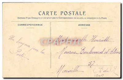 Kobieta w kapeluszu — portret — Parisiana — Rewers