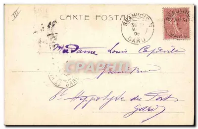 Sra. Elise de Vere — Retrato em traje de cena — Terrogea Tarnel, n° 033 — Verso