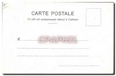 Músico tocando mandolina — cena de rua — editor Vincent Huguet, Chambéry — Verso