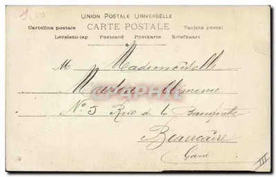 Bilhete postal antigo Vincourt — Verso