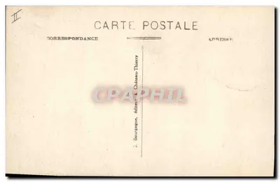 Provins (S.-et-M.) — A Caixa de Poupança — editor J. Bourgogne, Château-Thierry — Verso