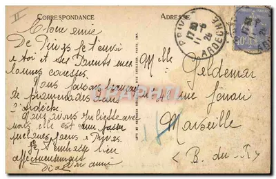 Privas (Ardèche) — Nueva Caja de Ahorros (Tracol, arq. en Valence) — LL — Reverso