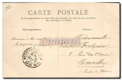 ROCHEFORT-SUR-MER — A Caisse d'Epargne — editor desconhecido, n° 32 — Verso