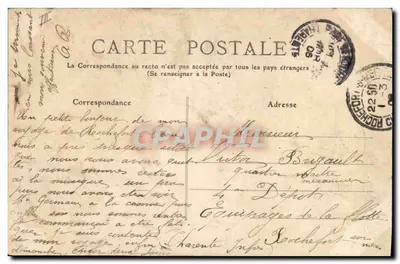 ROCHEFORT-sur-MER — Sparkasse — Pariser Galerien — Rückseite