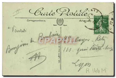 Roubaix — A Banca da França — LL. — N° 37 — Verso