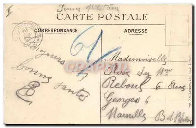 Sainte-Menehould — Hotel de Ville e Caixa de Economia — Martinet-Heuillard, editor — Verso