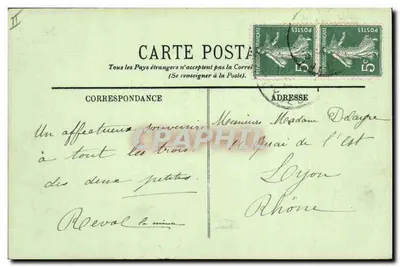 Typy z Auvergne — La Bourrée — La Ronde — LL. — N°18 — Rewers