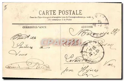 Tipos da Auvergne — A Bourrée — Editor não visível — Verso