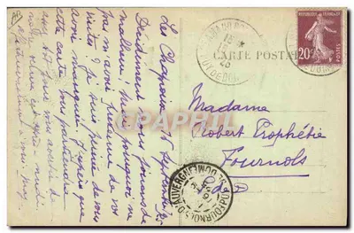 L'Auvergne — Un Pastore — 6200 — Verso