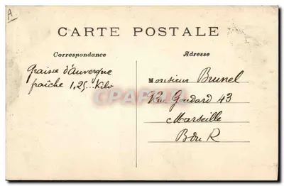 Jovem Auvergnata — L'Hirondelle, Paris — n°60 — Verso