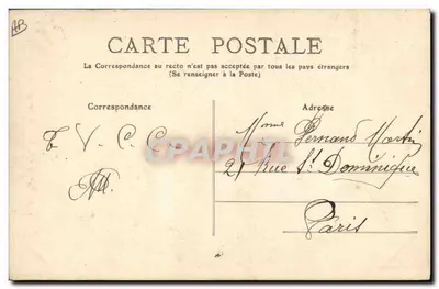 Typ okolic Mont-Dore i Bourboule — Auvergne — Stara pocztówka n°274 — Rewers