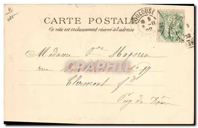 Type de fileuse du canton de Salers — Cliché de la maison Nicollet, série F A 2331 — Verso