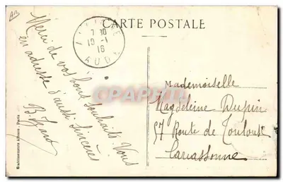 La Bourrée de Brayauds — Typy i zwyczaje Auvergne, nr 29 — Wyd. Albinum, Paryż — Rewers