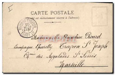 Visão de um castelo nevado — A. Rigerl — Charlois — Verso