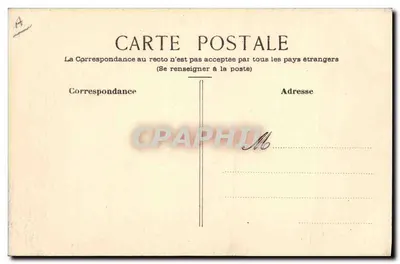 Ave exótico — Dibujo a lápiz de color — Tarjeta postal — Reverso