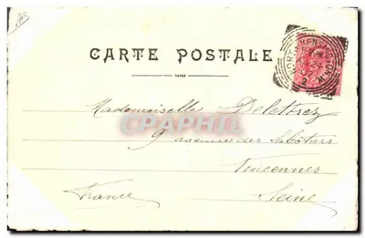 Londen — antieke ansichtkaart met poststempel en handgeschreven tekst — uitgever DUPRE — Achterkant