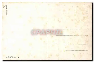 Ritratto di un uomo in uniforme — editore Kober Paris — n° di serie 609-4 — Verso
