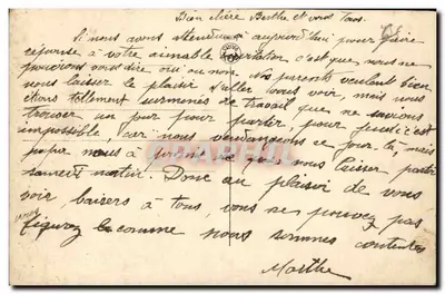 Bilhete postal antigo Gatos Gato Filhote — Verso