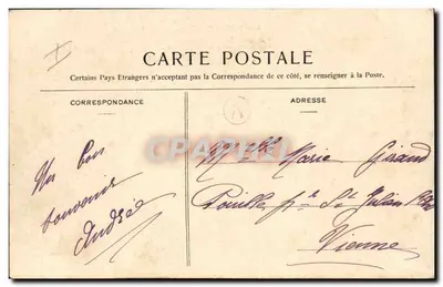 Deux jeunes filles caressant un chat — Petites Veisines — éditeur inconnu, n°5 — Rewers