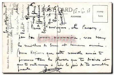 Gato preto feliz — Inter-Art Co., Barres — n° 6237 — Verso