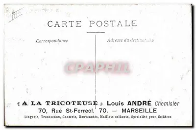Escrime com baioneta — na caserna — editor A La Tricoteuse, Marseille — Verso