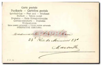 Jovem mulher com véu — retrato — P.F.B. — Verso