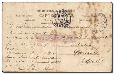 Portrait de femme — scène de studio — éditeur YAHNE, n° 300i — Verso