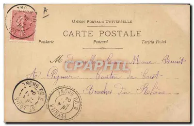 Retrato de Louise Marie Brunit — R. Bruck, Paris, n° 97/2 — Verso