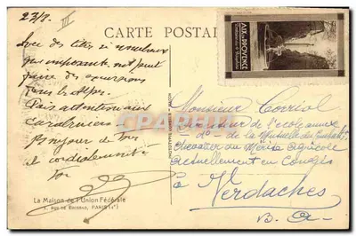 União Federal das Associações Francesas — Aix-en-Provence — Verso