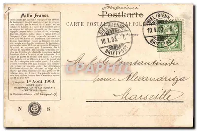 Morges - Château de Vufflens — éditeur G. Jauwin, n° 03 — Verso