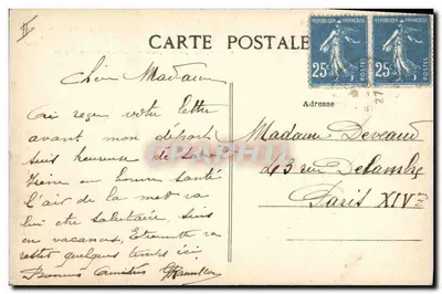 Sens — La Caisse d'Epargne — editore J. D. Sens, n° 24.048 — Verso