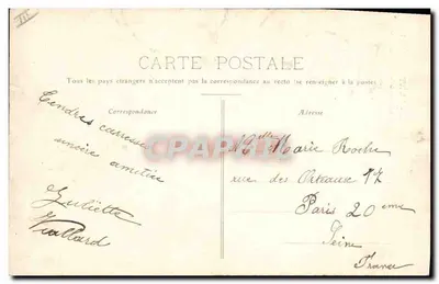 Saint-Étienne — De Spaarbank, Rue d'Arcolé — Collectie J. Zouge, Saint-Étienne — Achterkant