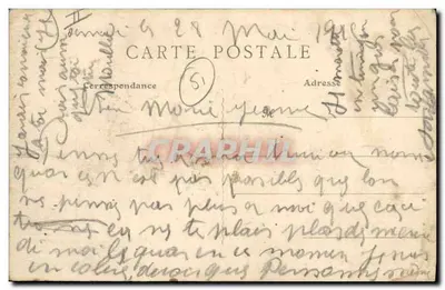 Sainte-Menehould — Caisse d'Épargne — Édition Artistique E.-R.-T. - Pomponne Lagny (S.&M.) — Achterkant
