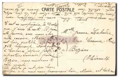 Toulouse — Cassa di Risparmio e via del Languedoc — Edizione Jeanne d'Arc — Verso