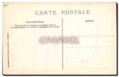 Contadini auvergnati — L'Auvergne pittoresca — V.D.C. n°1442 — Verso
